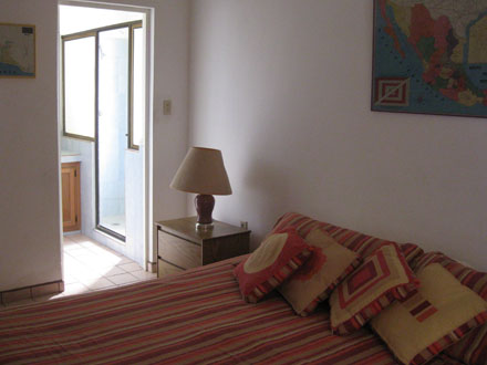 One-bedroom one-bath condos
come with king bed, walk-in closet and
outdoor deck (accessed also
from the livingroom).