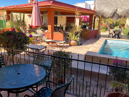 Ample covered porches for enjoying
the La Paz sunshine year-round